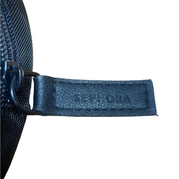 Sephora mesh round makeup bag black 7” - Picture 2 of 3